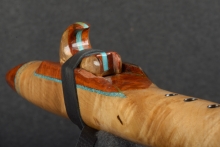 Myrtle Burl Native American Flute, Minor, Low F-4, #R6K (4)